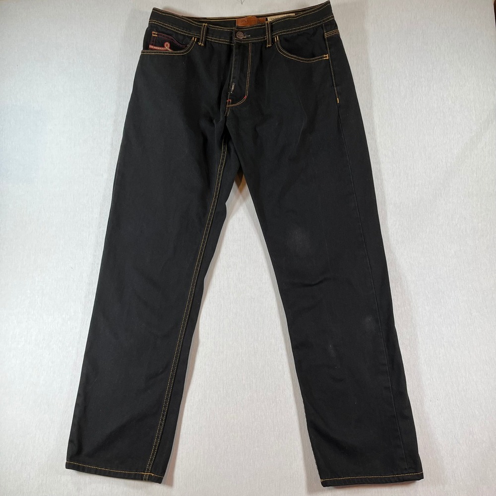 LRG Lifted Research Group Jeans Mens 36 (Fit 35x32) Black Straight Leg